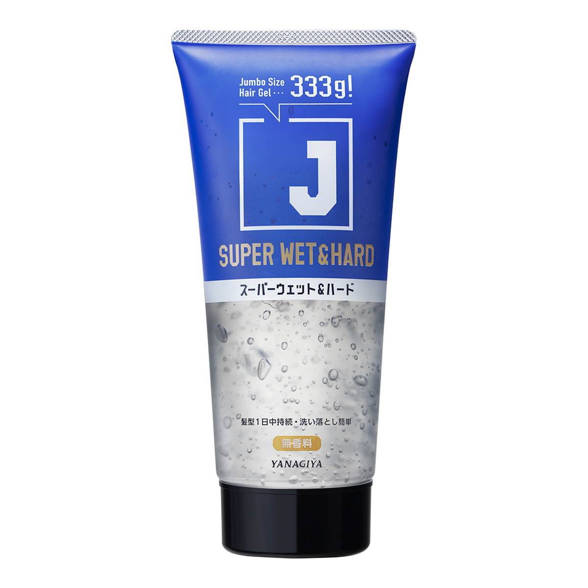 【送料込・まとめ買い×24個セット】柳屋本店 J スーパーウェット&ハードジェル N 無香料 333g ヘアジェル