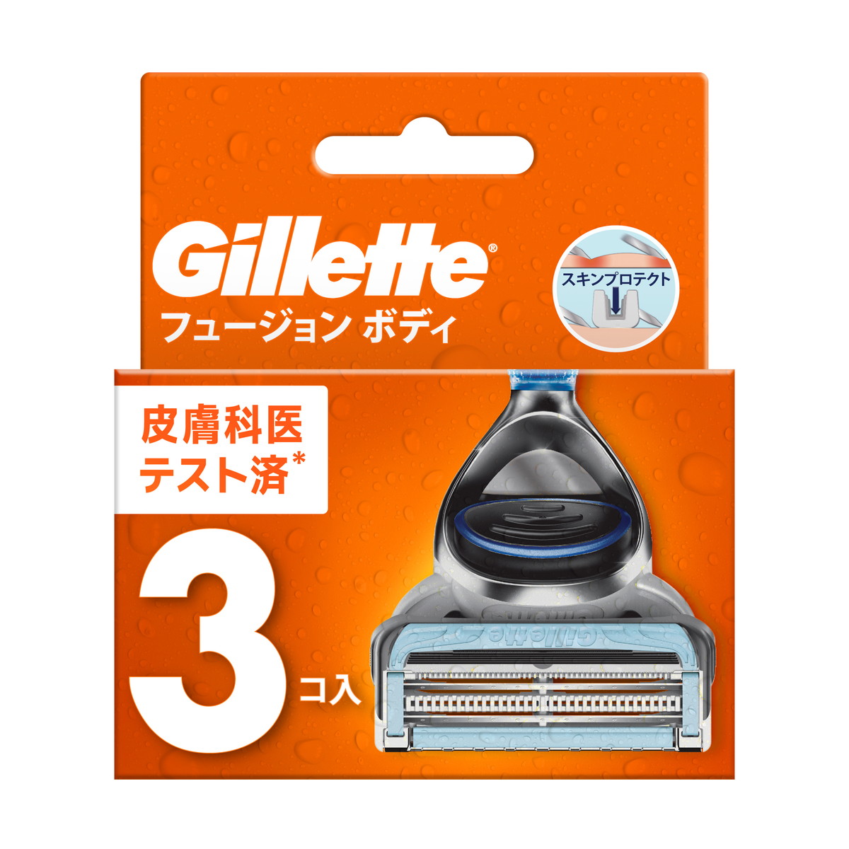 【送料込・まとめ買い×40個セット】P&G ジレット フュージョンボディ 替刃 3B T字カミソリ替刃 3コ入|ケンコウlife