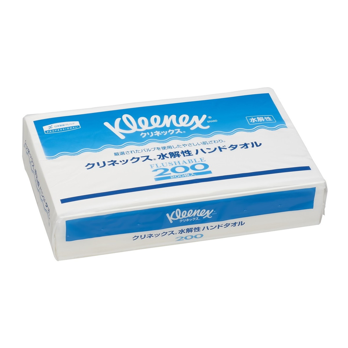 【送料込・まとめ買い×35個セット】日本製紙クレシア クリネックス 水解性 ハンドタオル 200枚入 ペーパータオル