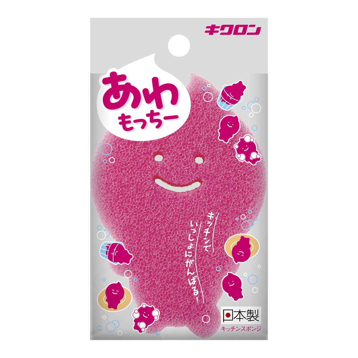【送料込・まとめ買い×120個セット】キクロン あわもっちー キッチンスポンジ