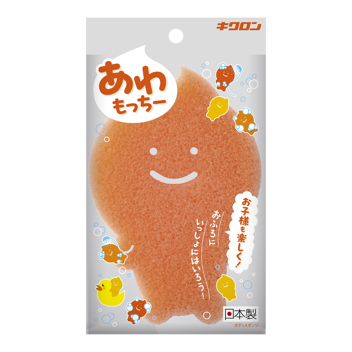 【送料込・まとめ買い×60個セット】キクロン あわもっちー ボディスポンジ