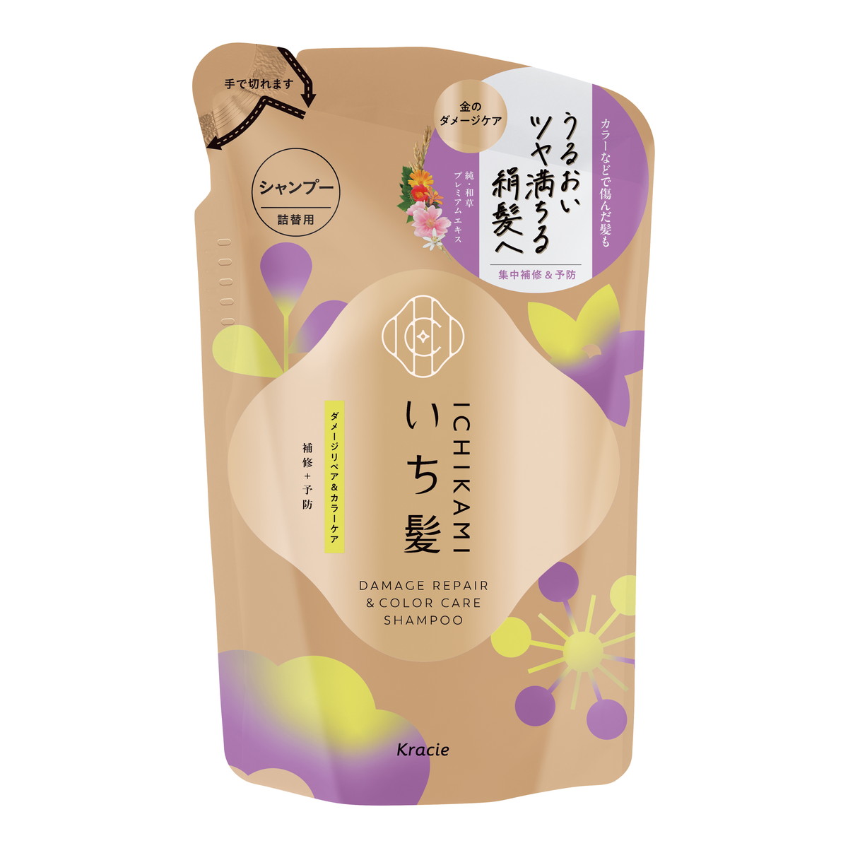 【送料込・まとめ買い&times;18個セット】いち髪 ダメージリペア & カラーケア シャンプー 詰替用 320mL｜ケンコウlife