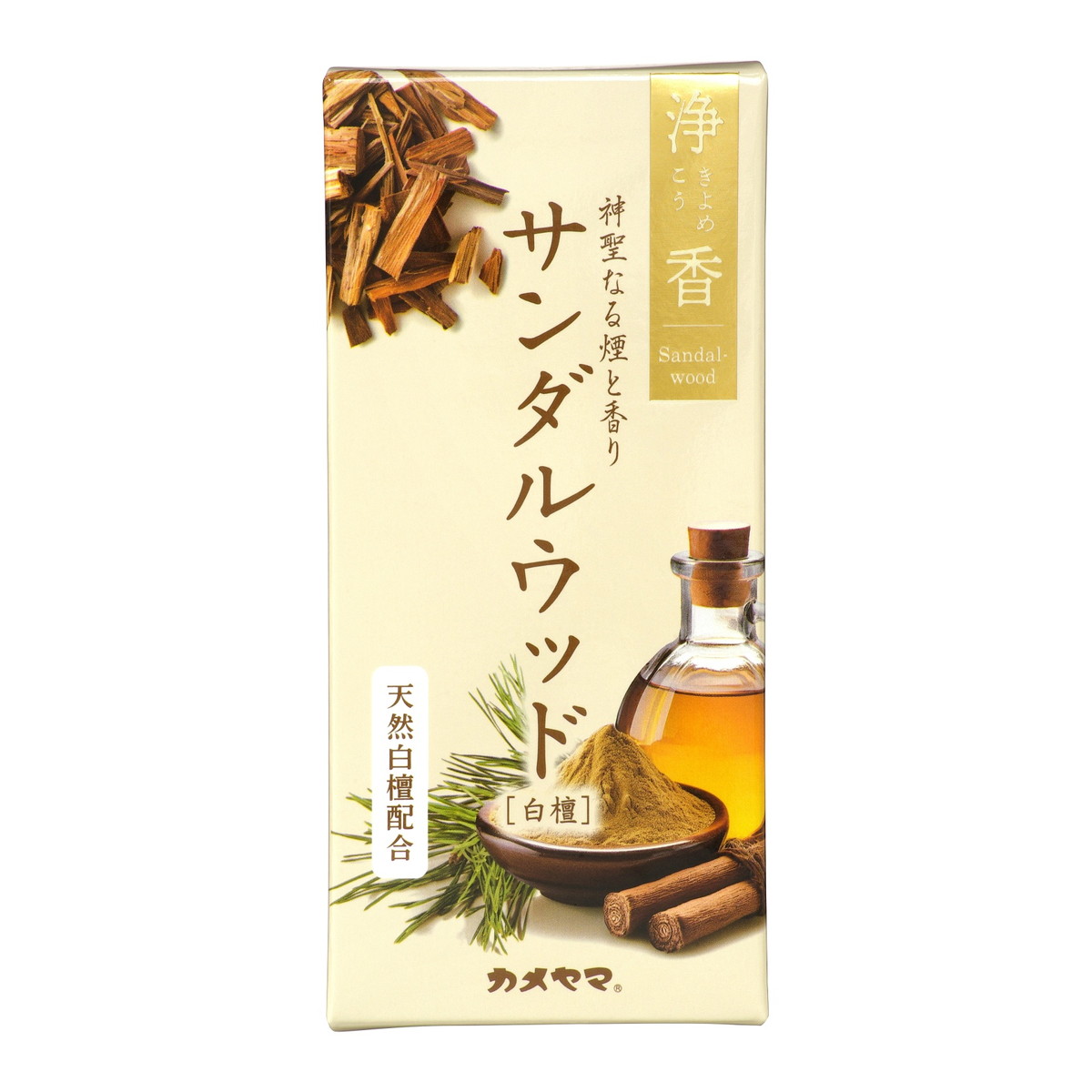 【送料込・まとめ買い×80個セット】カメヤマ 浄香 サンダルウッド 白檀 70g お線香