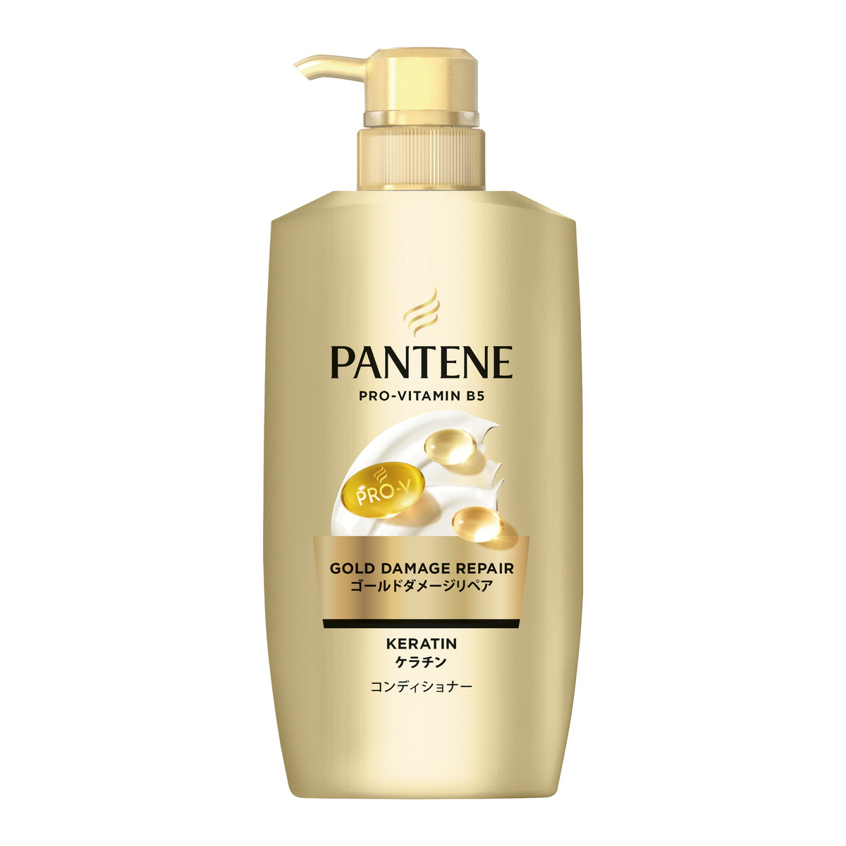 【送料込・まとめ買い×9個セット】P&G パンテーン ゴールドダメージリペア ケラチン コンディショナー ポンプ 本体 380g