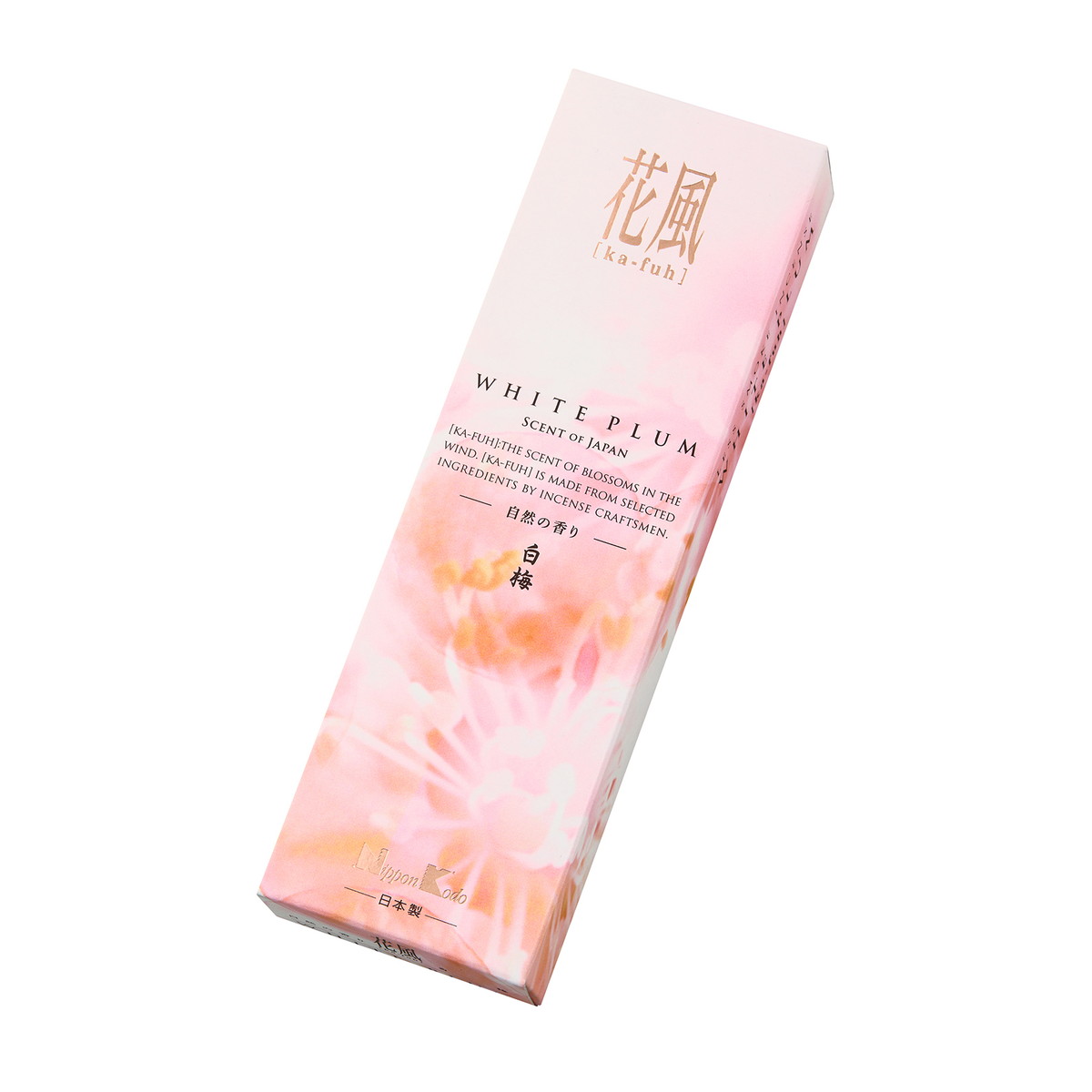 【送料込・まとめ買い&times;120個セット】花風 白梅 小バラ詰 50g 日本香堂 お線香｜ケンコウlife