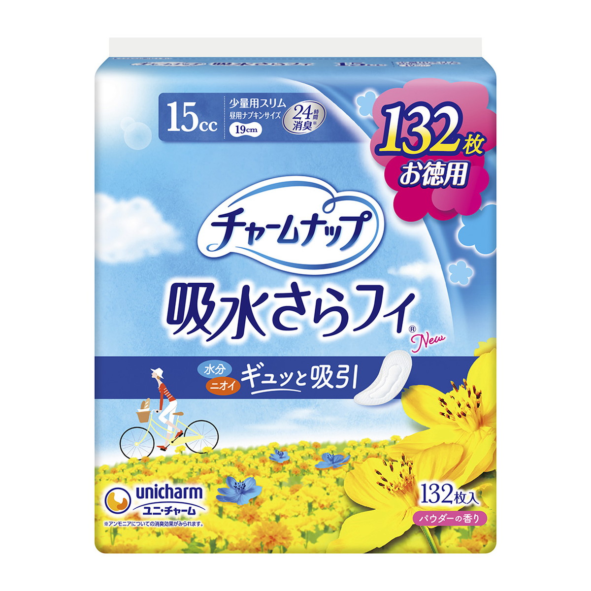 【送料込・まとめ買い&times;6個セット】ユニ・チャーム チャームナップ 少量用(132枚入)｜ケンコウlife