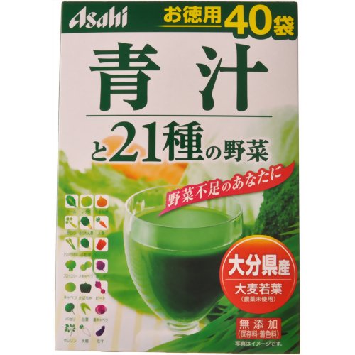 【送料無料・2個セット】アサヒ 青汁と21種の野菜 3.3g×40袋