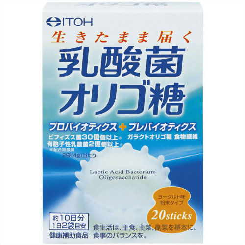 【送料込・まとめ買い×8個セット】【井藤漢方製薬】乳酸菌オリゴ糖 40g(2g×20スティック)