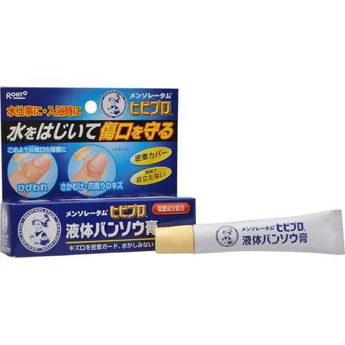 【送料無料・まとめ買い×10個セット】ロート製薬 メンソレータム ヒビプロ 液体バンソウ膏 10g