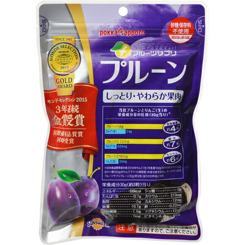 【送料無料・まとめ買い×6個セット】ポッカサッポロフード＆ビバレッジ フルーツサプリ プルーン 270g 4,587円