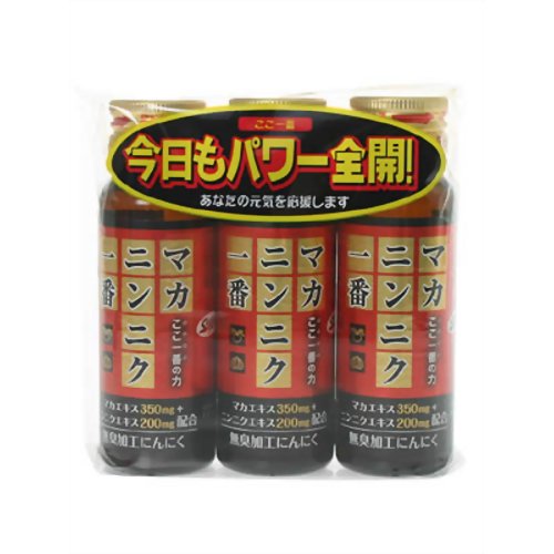 【送料無料・まとめ買い×10個セット】阪本漢法製薬 マカニンニク一番 50ml×3本パック