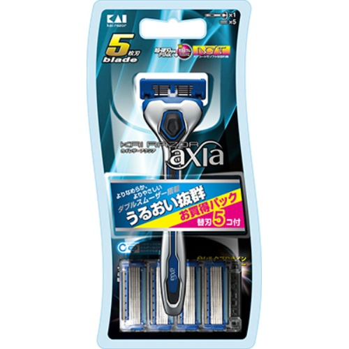 【送料込・まとめ買い&times;8個セット】貝印 KAIRAZOR AXIA コンボパック 5P｜ケンコウlife