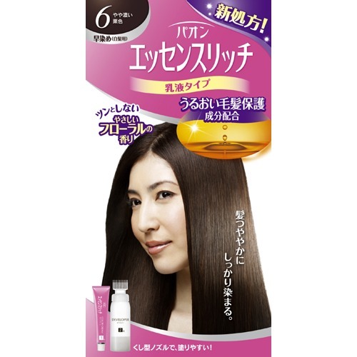 【送料込・まとめ買い×36個セット】シュワルツコフ ヘンケル パオン エッセンスリッチ 乳液タイプ 6 やや濃い栗色|ケンコウlife