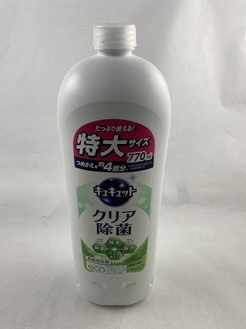 楽天市場 サマーセール 花王 キュキュット クリア除菌 緑茶 つめかえ用 770ml キッチン用洗剤 ケンコウlife