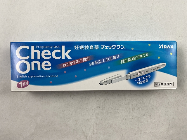 楽天市場 2箱 メール便送料込 第2類医薬品 チェックワン 妊娠検査薬 1回用 ケンコウlife