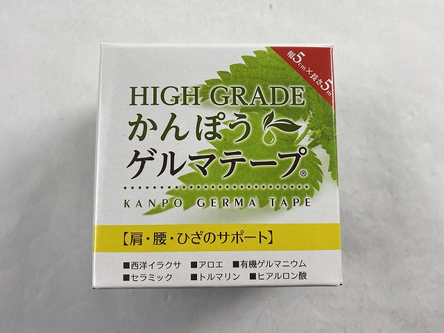 【送料込・まとめ買い×6個セット】日本薬興 HIGH GRADE かんぽうゲルマテープ 幅5cm×長さ5m(4520794008922)医薬部外品・関節痛|ケンコウlife