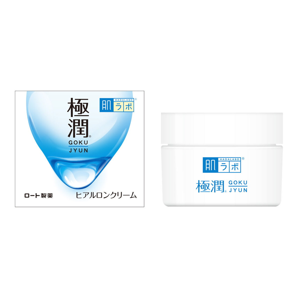 【送料無料・まとめ買い×10個セット】ロート製薬 肌研 極潤 ヒアルロンクリーム 50g