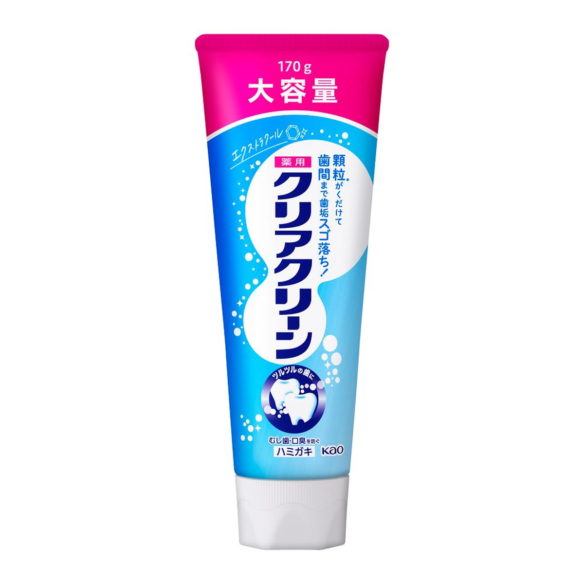 【送料込・まとめ買い×48個セット】花王 薬用ハミガキ クリアクリーン エクストラクール BIGサイズ 170g