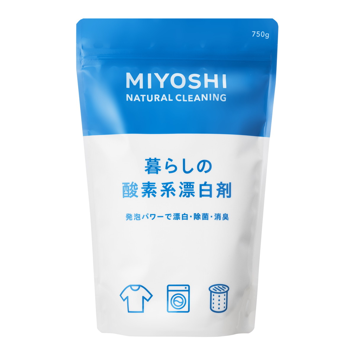 【送料込・まとめ買い×12個セット】ミヨシ石鹸 暮らしの酸素系 漂白剤 750g
