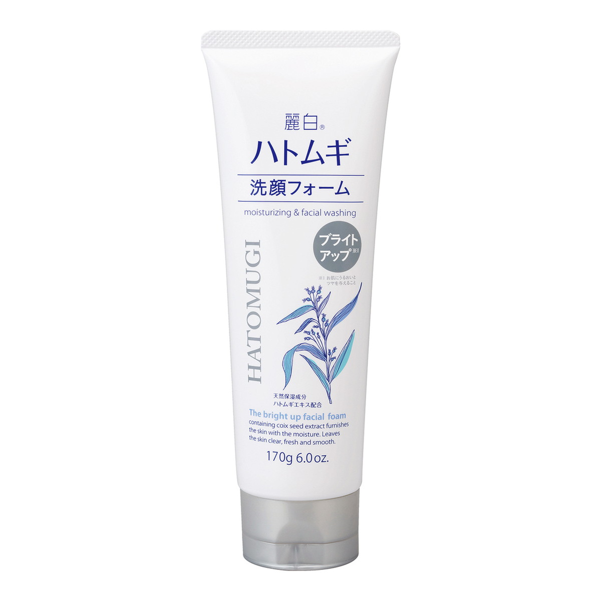 【送料込・まとめ買い×48個セット】熊野油脂 麗白 ハトムギ ブライトアップ 洗顔フォーム 170g