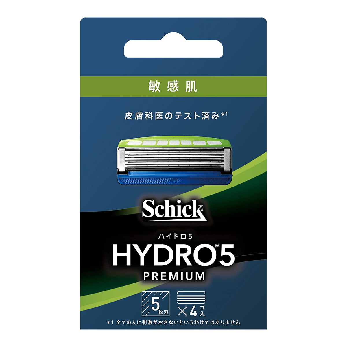 【×3個 配送おまかせ】シック Schick ハイドロ5 プレミアム 敏感肌 替刃(4コ入) ◆送料無料◆