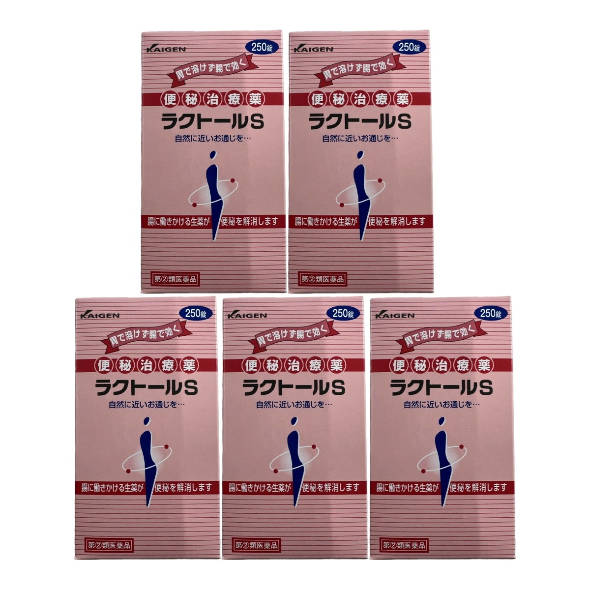【×5個 配送おまかせ】【第(2)類医薬品】カイゲンファーマ ラクトールS 250錠入 便秘治療薬