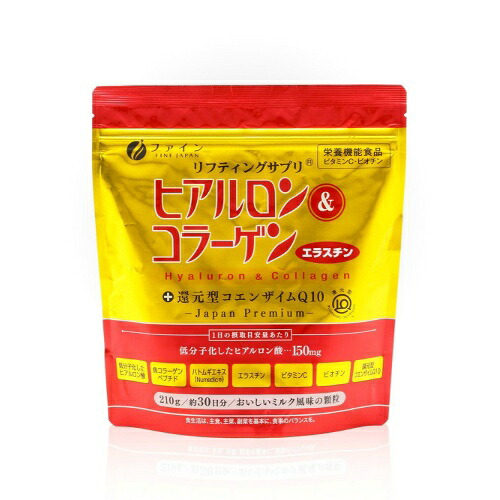 【送料無料・まとめ買い×2個セット】ファイン ヒアルロン&コラーゲン+還元型CoQ10 袋入 210g 6,815円