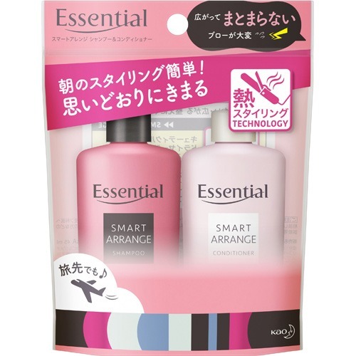 楽天市場 花王 エッセンシャル ふんわりうるツヤ髪 ミニセット シャンプー コンディショナー 90ml 各45ml ケンコウlife