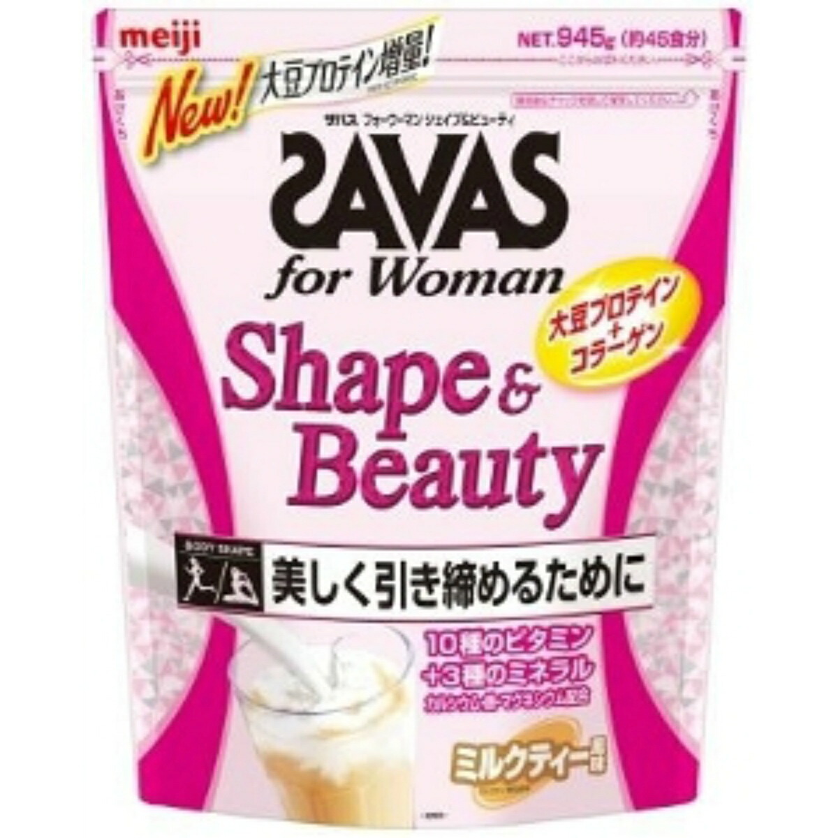 【送料込・まとめ買い&times;4個セット】明治 ザバス シェイプビューティ 約45食分｜ケンコウlife 13,798円