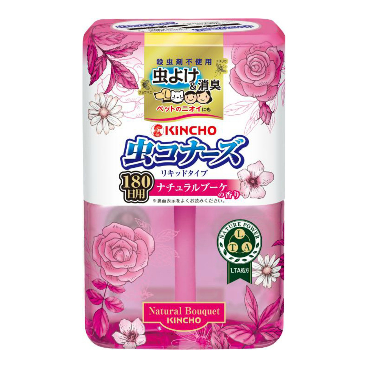 楽天市場 送料込 まとめ買い 10個セット 大日本除虫菊 虫コナーズ リキッドタイプ ロング ナチュラルブーケの香り 虫よけ 消臭 芳香 400ml ケンコウlife