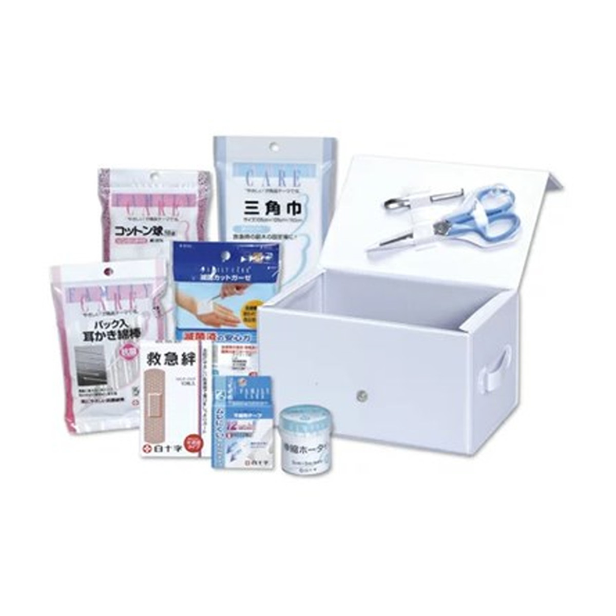 【送料込・まとめ買い&times;6個セット】白十字 救急セット BOX型｜ケンコウlife