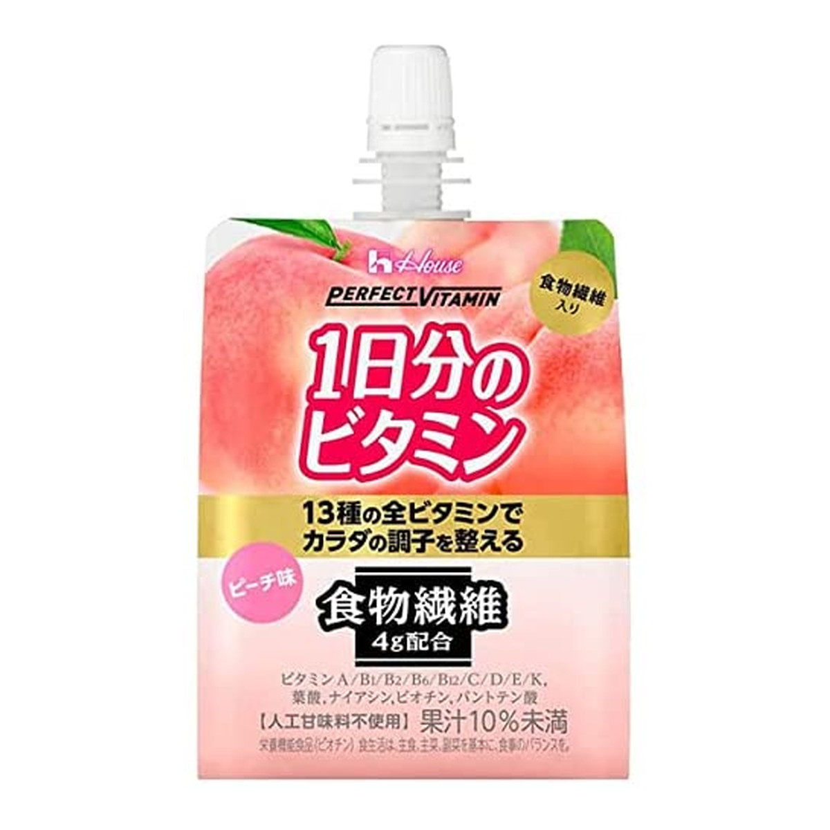 ハウスウェルネスフーズ PERFECT VITAMIN 1日分のビタミンゼリー 食物繊維 180g 1個 信頼