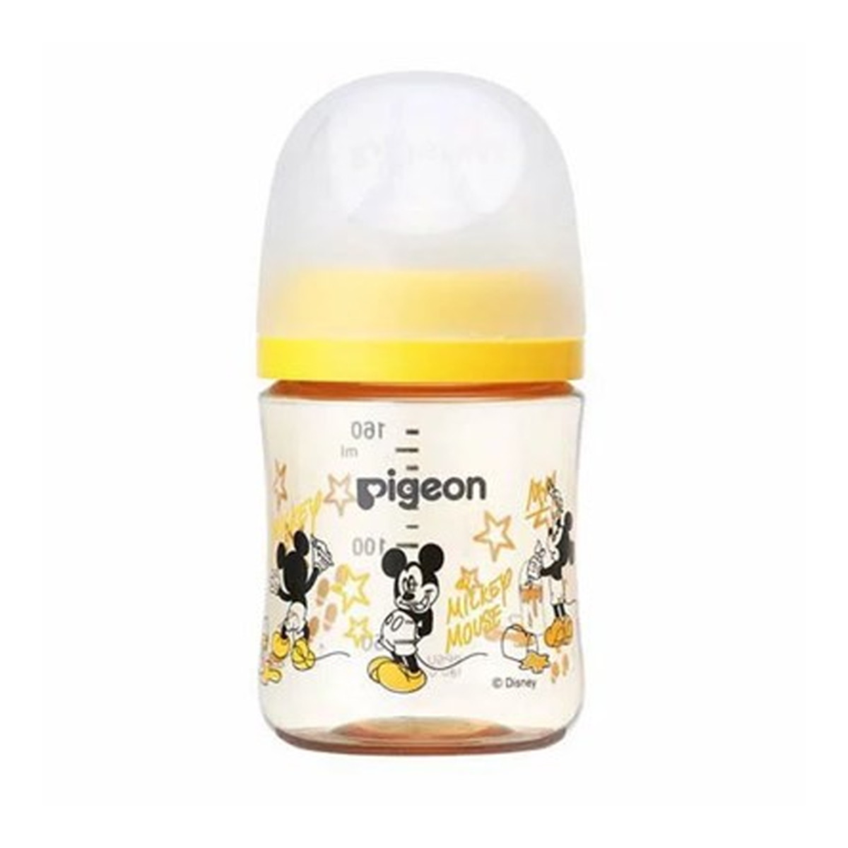 【送料込・まとめ買い×8個セット】ピジョン 母乳実感 哺乳びん プラスチック Disney 160ml