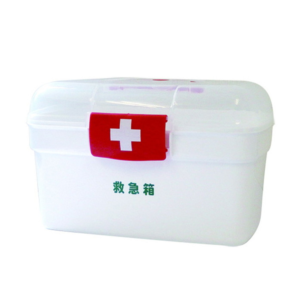 【送料込・まとめ買い×4個セット】日進医療器 リーダー ポリ救急箱 Lサイズ 衛生材料セット付|ケンコウlife