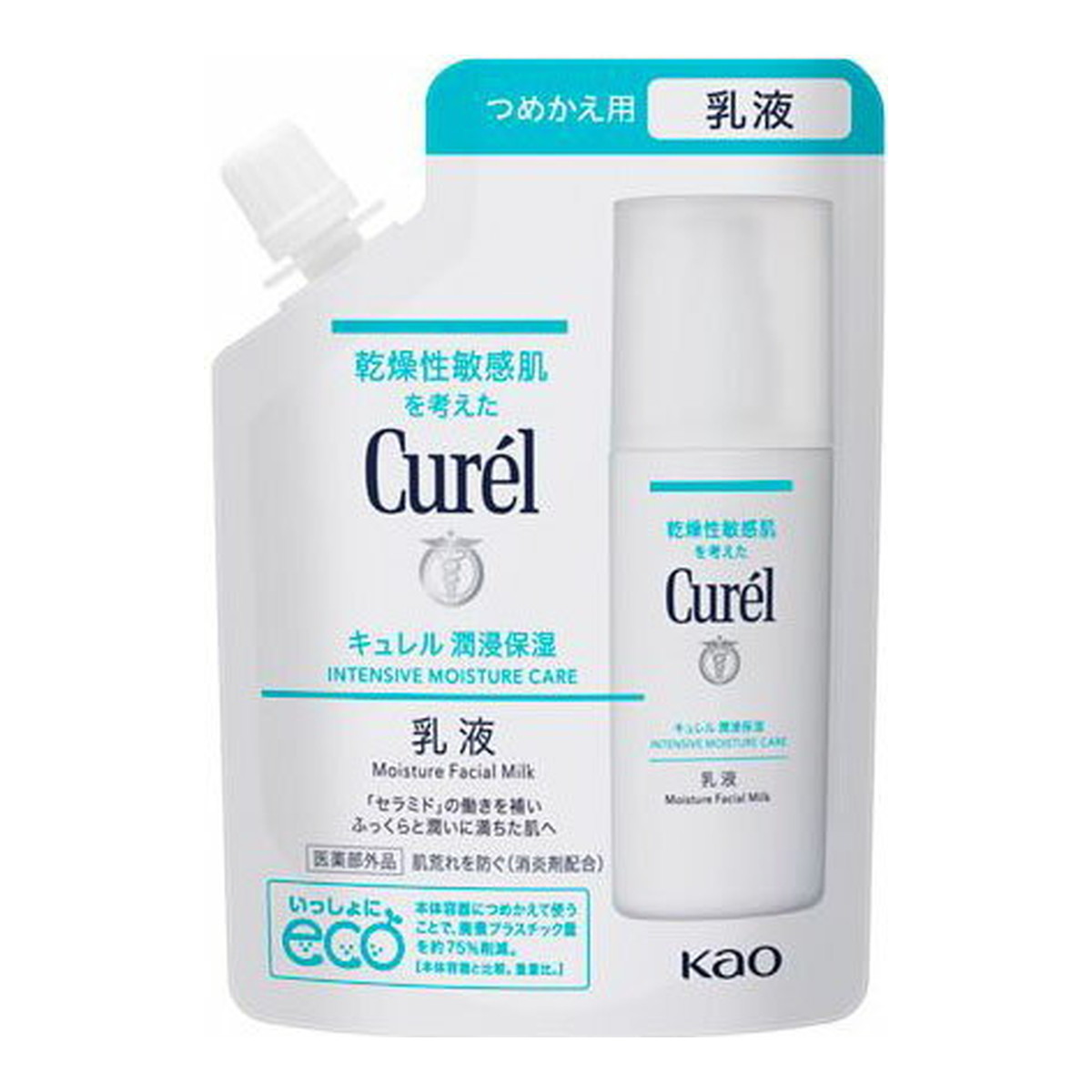 【送料込・まとめ買い&times;6個セット】花王 Curel キュレル 潤浸保湿 乳液 つめかえ用 100ml｜ケンコウlife