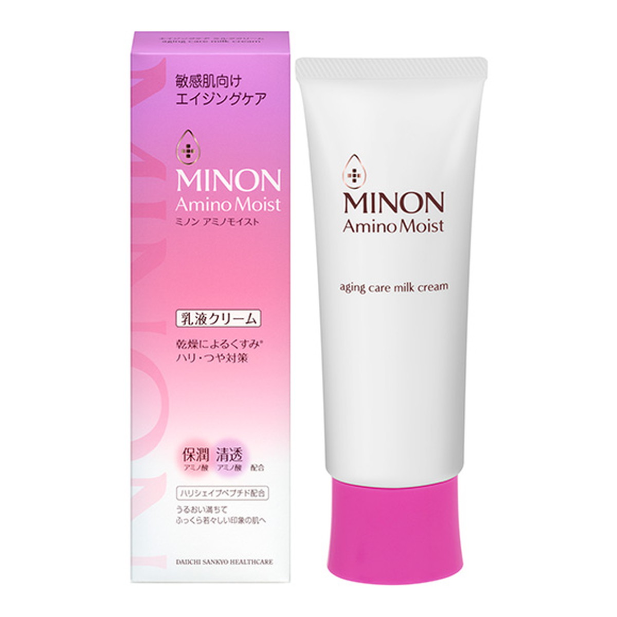 【×2個 配送おまかせ】第一三共ヘルスケア ミノン アミノモイスト エイジングケア ミルククリーム 100g 乳液クリーム