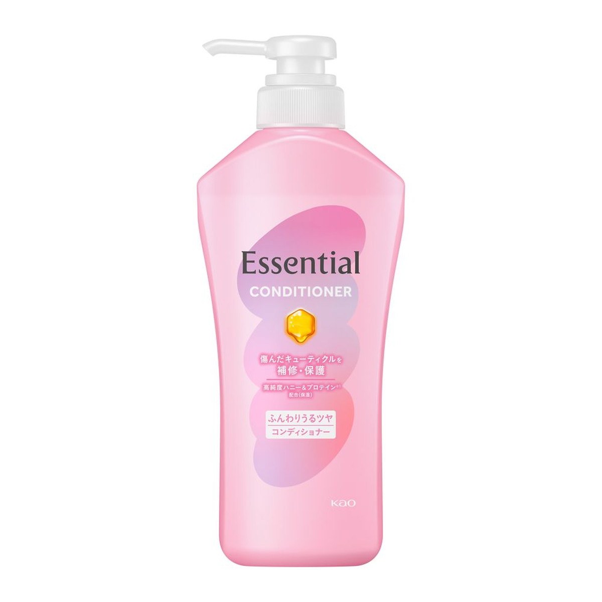 【送料込・まとめ買い×6個セット】花王 エッセンシャル ふんわりうるツヤ コンディショナー 本体 450mL
