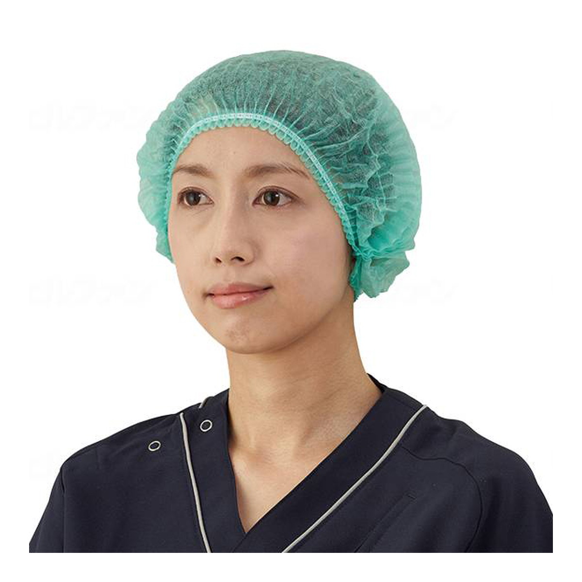 【送料込・まとめ買い&times;6個セット】竹虎 サージキャップ ジャバラタイプ グリーン 100枚入｜ケンコウlife