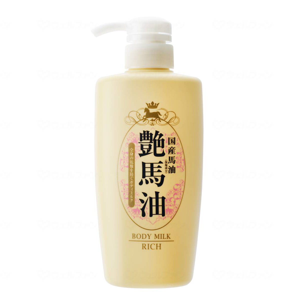 【送料込・まとめ買い×8個セット】シンエイ 艶馬油 ボディミルクリッチ 500mL