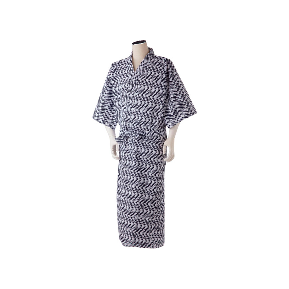 【送料込・まとめ買い×8個セット】日伸 ガーゼネマキ 紳士用 MN0407 Sサイズ ※柄の指定はできません|ケンコウlife
