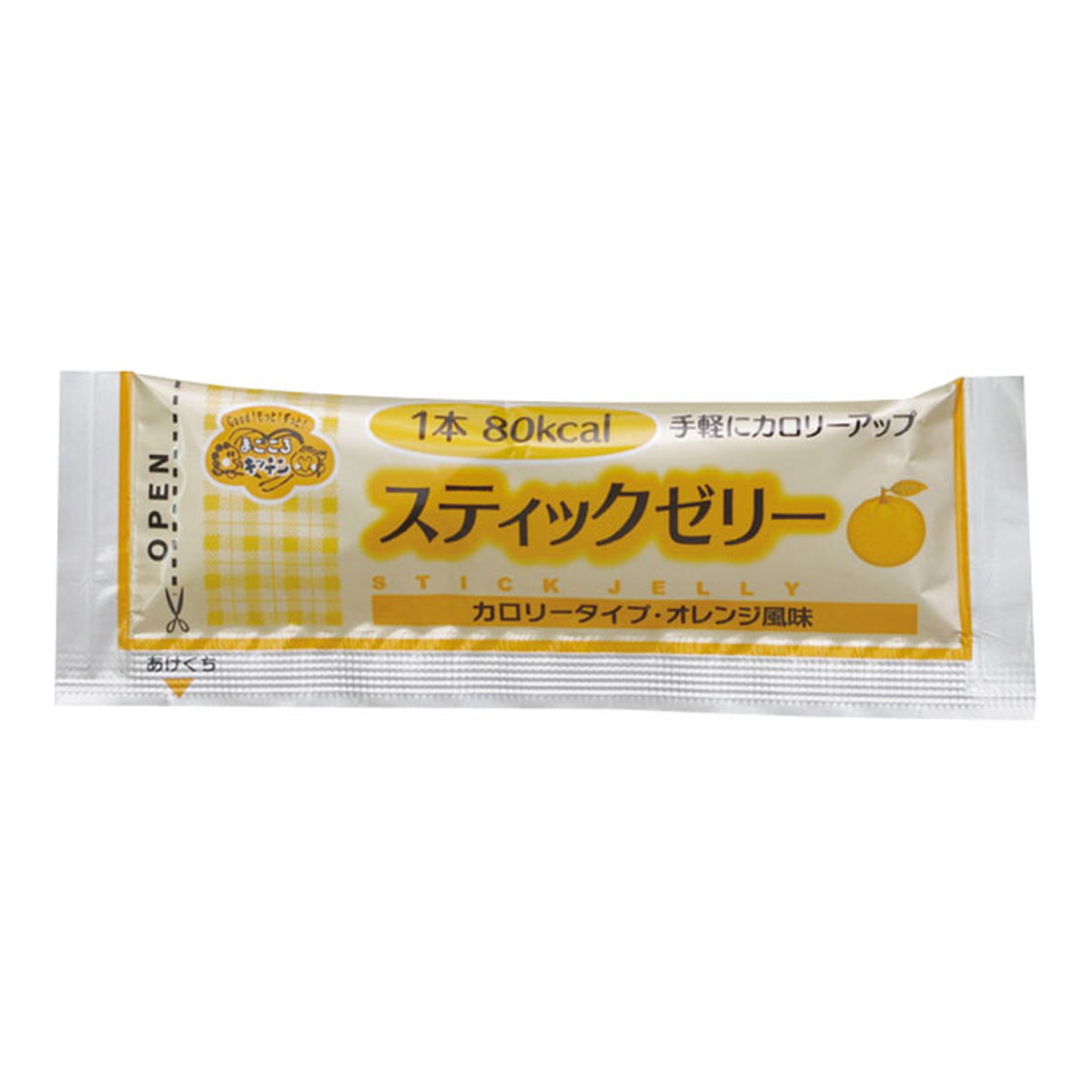 【送料込・まとめ買い×8個セット】林兼産業 スティックゼリー カロリータイプ オレンジ風味 14.5g×20本入 介護食
