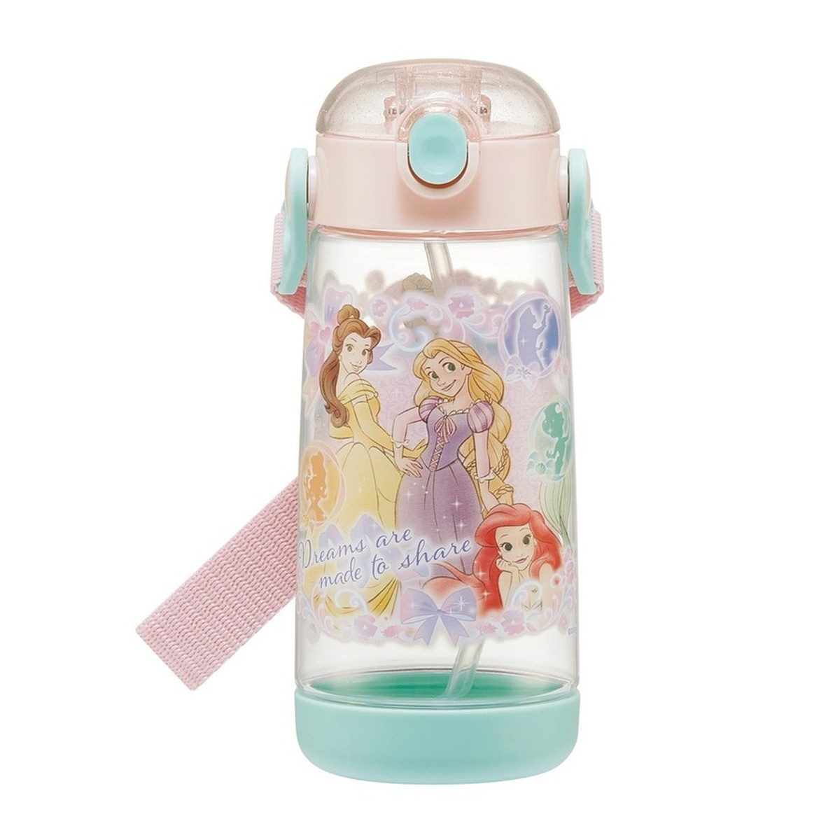 【送料込・まとめ買い×6個セット】スケーター PDSH5 ワンプッシュ ストローボトル 480mL プリンセス 25年|ケンコウlife