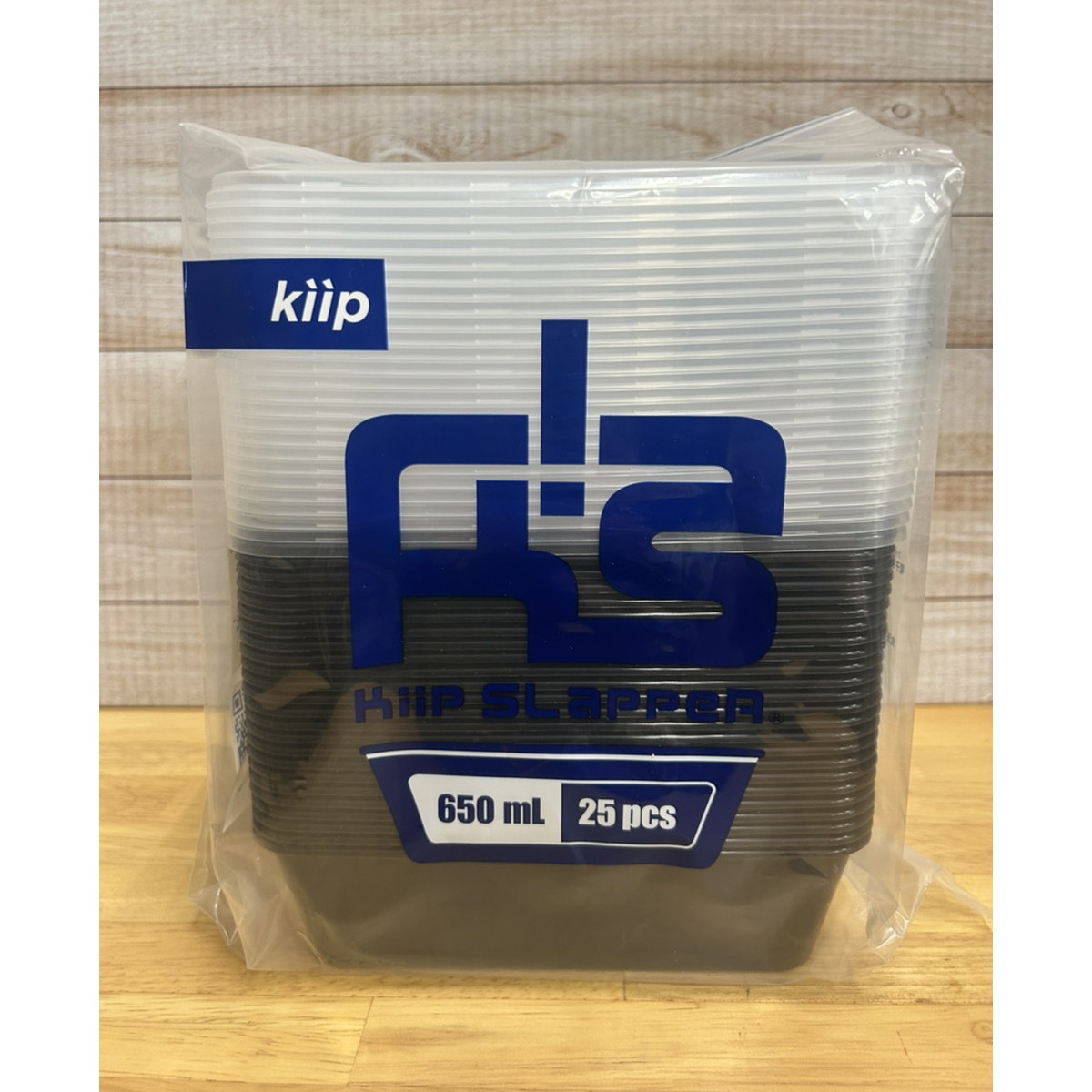 【送料込・まとめ買い×6個セット】Kiip SLappeR キープスラッパー 650mL 25パック入 ブラック ふたをしたまま電子レンジの解凍・加熱が可能で、繰り返し使用可能な食品保存容器 (8997229190723)