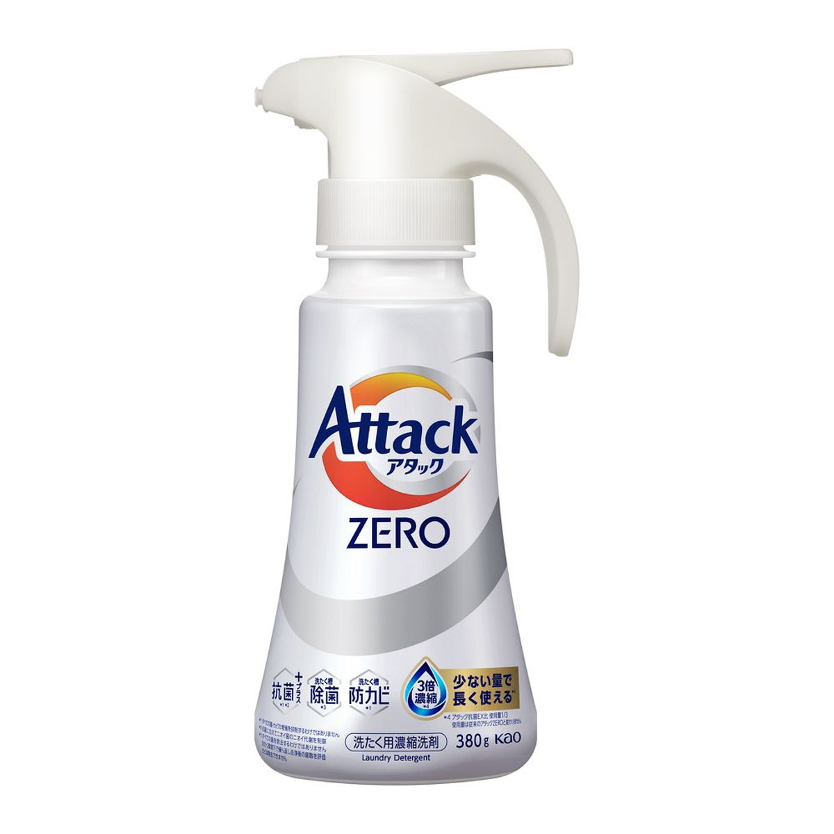 【送料込・まとめ買い×8個セット】アタックZERO ワンハンド 380g 洗たく用濃縮洗剤