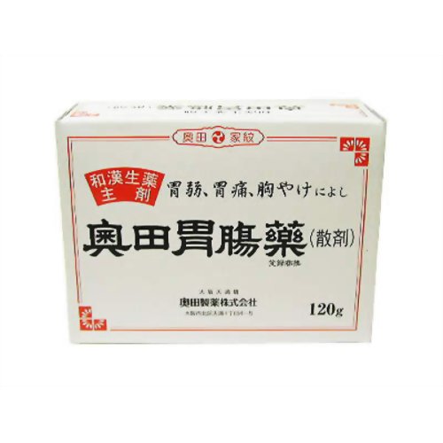 【送料無料・まとめ買い×10個セット】【第2類医薬品】奥田胃腸薬 散剤 120g