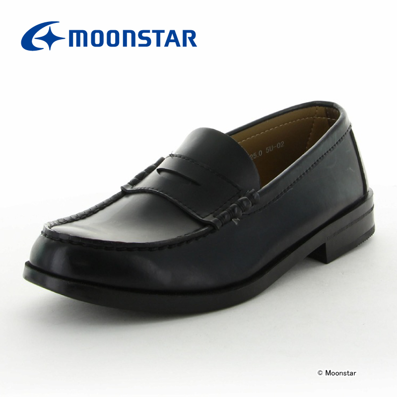moonstar（ムーンスター）ローファー 22.5cm 黒 冠婚葬祭 通学 靴
