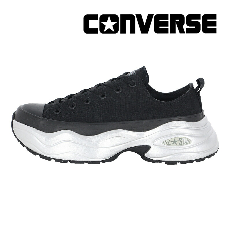コンバース CONVERSE メンズ レディース ユニセックス スニーカー オールスター （Ｒ） サージトレーナー MT OX ブラック/メタリックシルバー【セール再値下げ50%OFF】