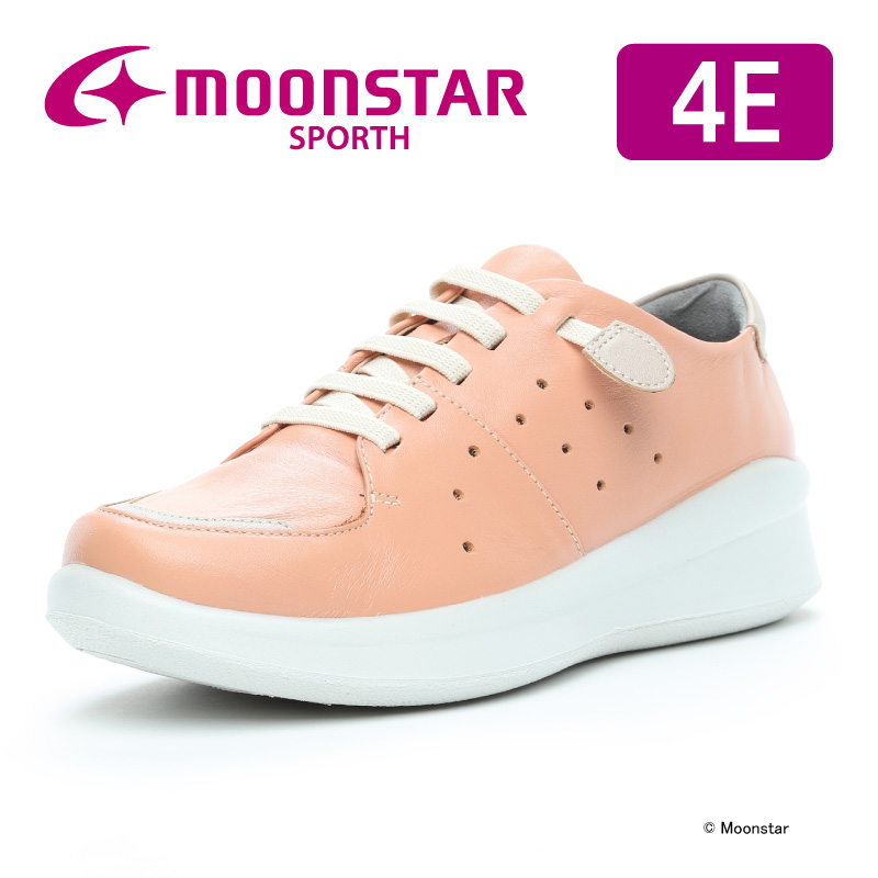 新品✨ムーンスター 本革カジュアルスリッポン 23.5㎝ 4E 撥水 日本製 MoonStar ムーンスター 日本製 幅広 4E 革靴 本革 撥水 メンズ