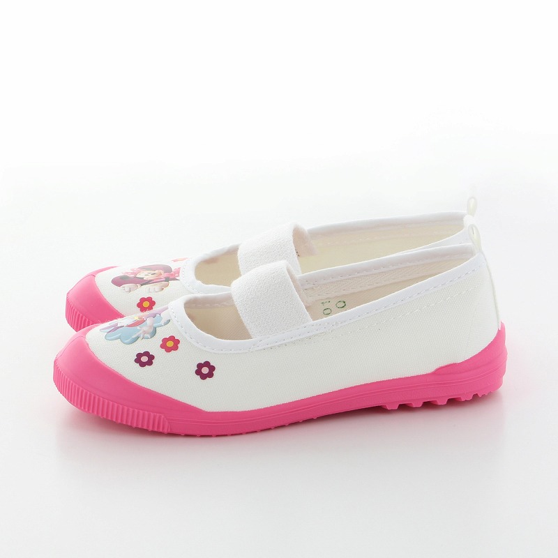 楽天市場 10 Offクーポン配布中 4 18まで ディズニー ミニーマウス デイジーダック 子供靴 キッズ 上履き Dn08バレー ピンク Moonstar ムーンスター 上靴 学校 入園 入学 白 ムーンスター公式ショップ