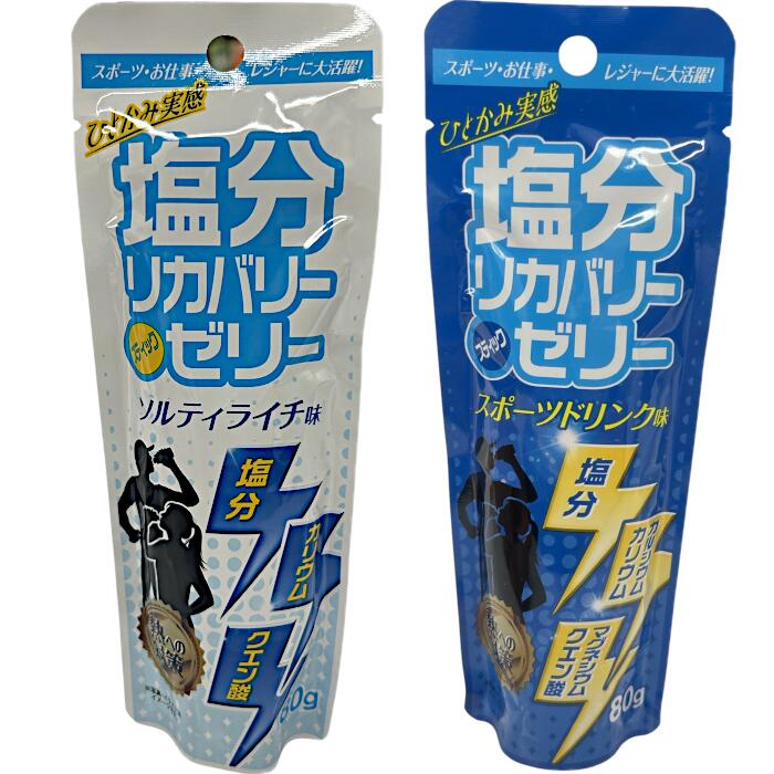 鹹味突っ支い棒ジェリー80g×12×４箱書き割り  塩ジェリー 鹹味詰め直すジェリー ソルティライチ味 スポーツドリンク味  鹹味受け持ち 意気ごみ症打つ手 意気ごみ症止めること 夏打つ手 暑さ打つ手 塩スイーツ 突っ支い棒ジェリー 突っ支い棒手合い 鹹味組みあわせる クエン酸組みあわせる 加里組みあわせる 営養素詰め直す